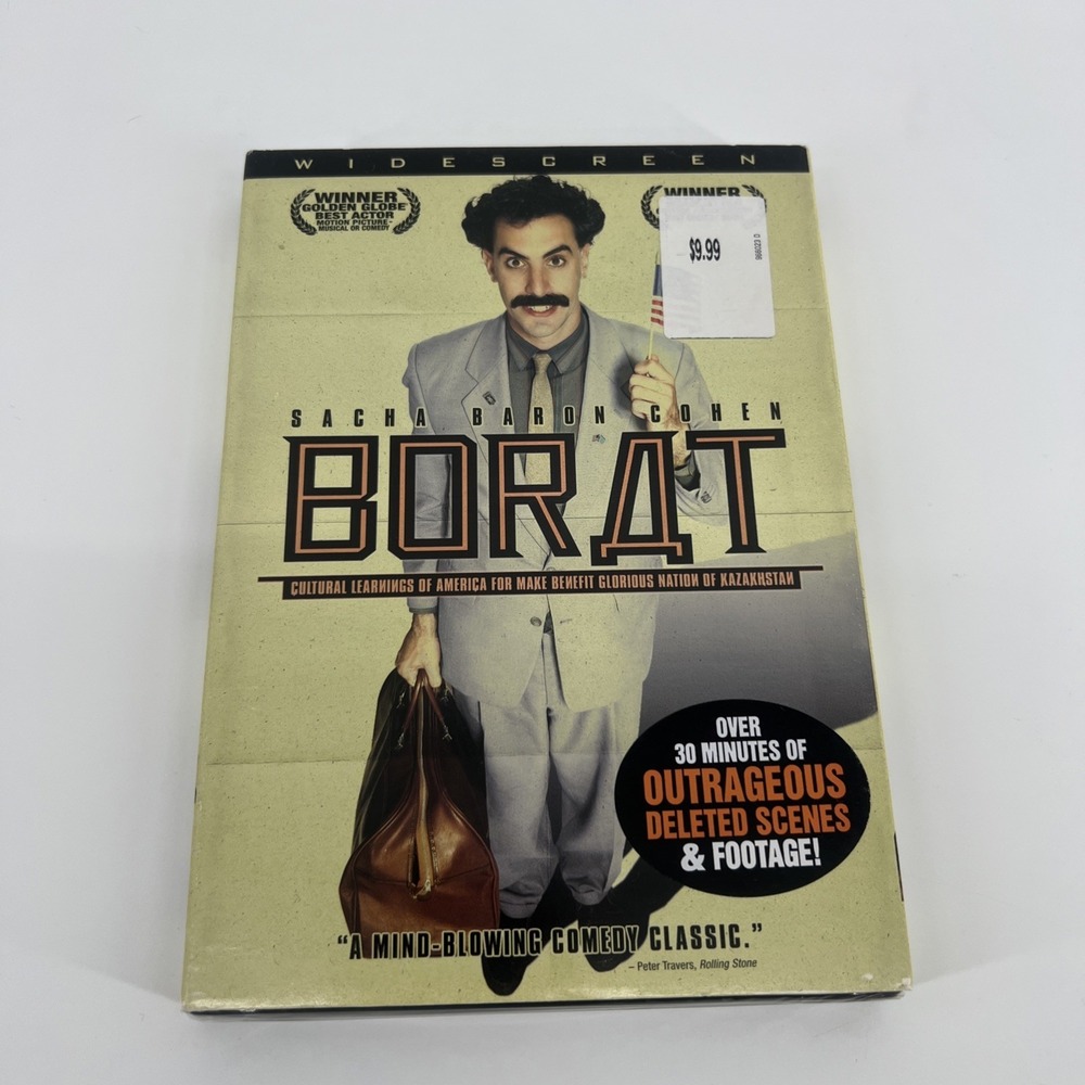 Borat [New & Sealed DVD, 2006] Full Screen DVD with Slip Cover